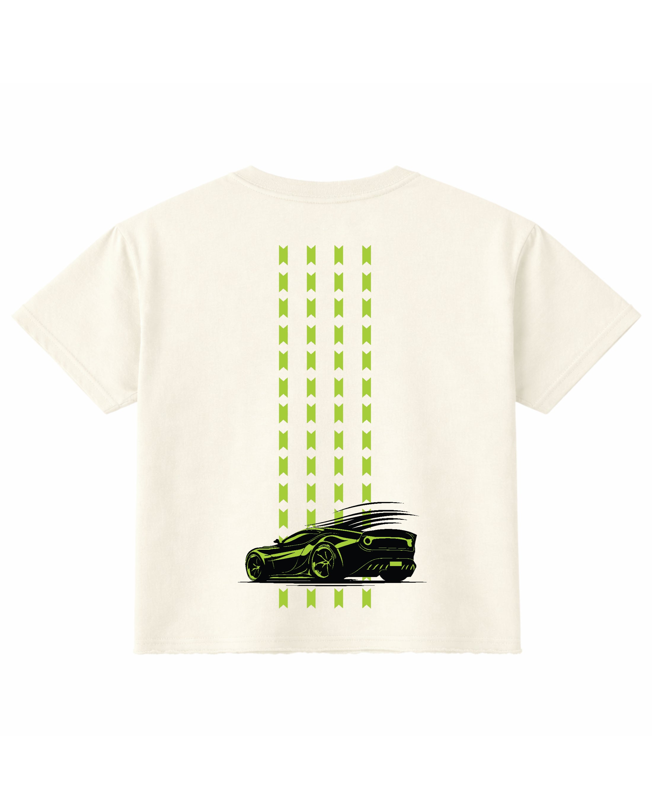 Off White Boxy Fit T-shirt Back Design