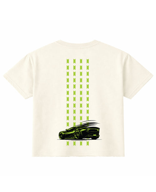 Off White Boxy Fit T-shirt Back Design