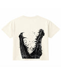 Off White Boxy Fit T-shirt Back Design