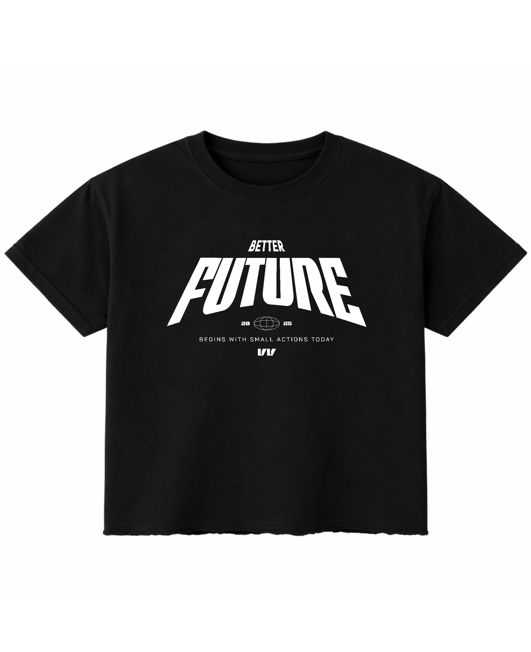 Black Boxy Fit T-shirt Front Design