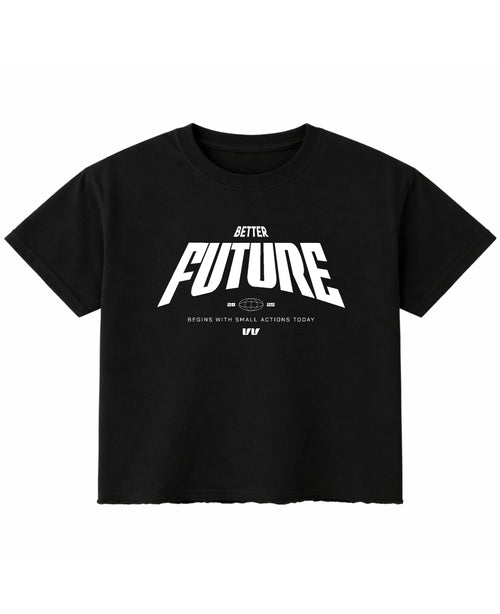 Black Boxy Fit T-shirt Front Design