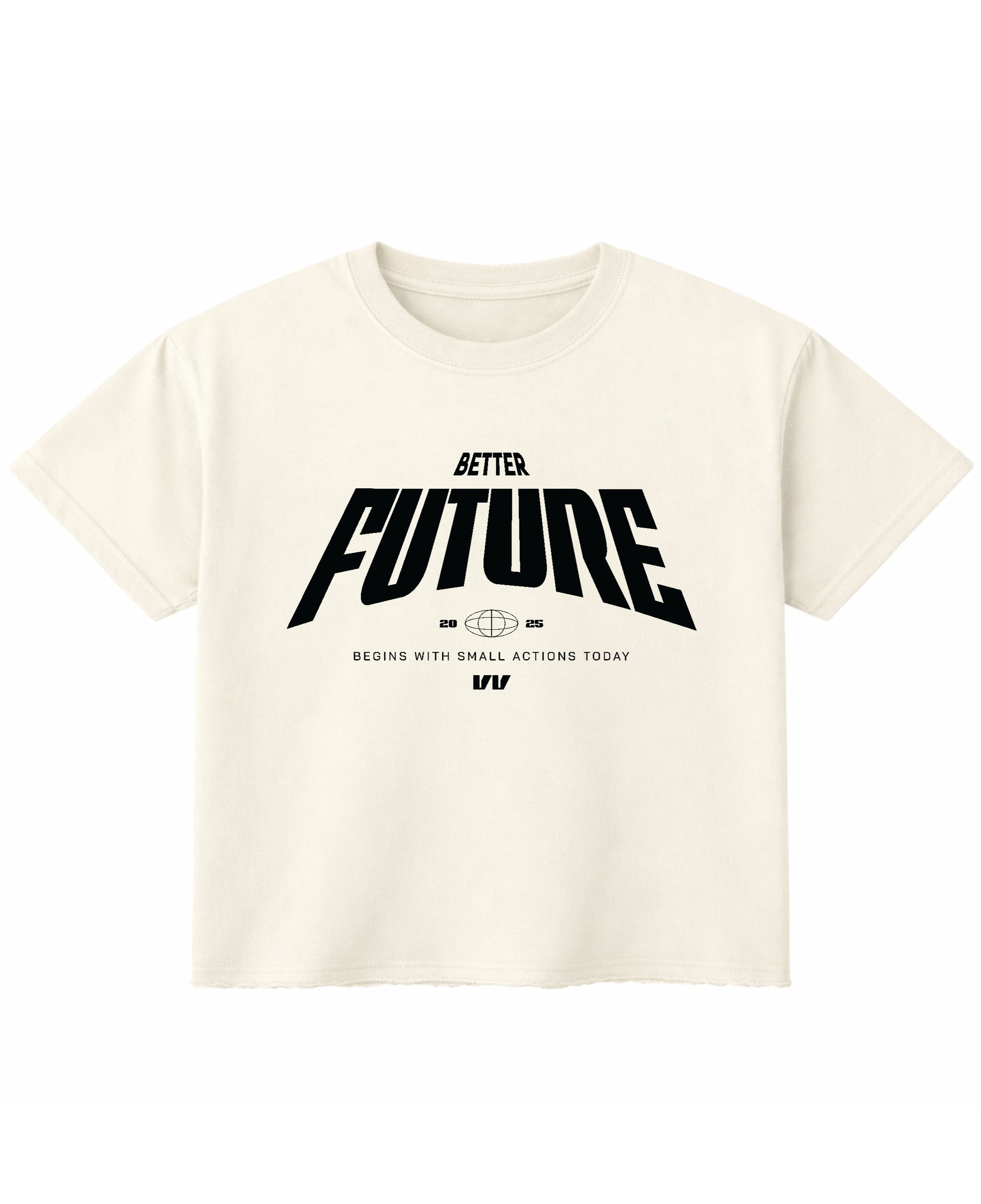 Off White Boxy Fit T-shirt Front Design