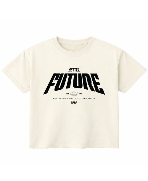 Off White Boxy Fit T-shirt Front Design
