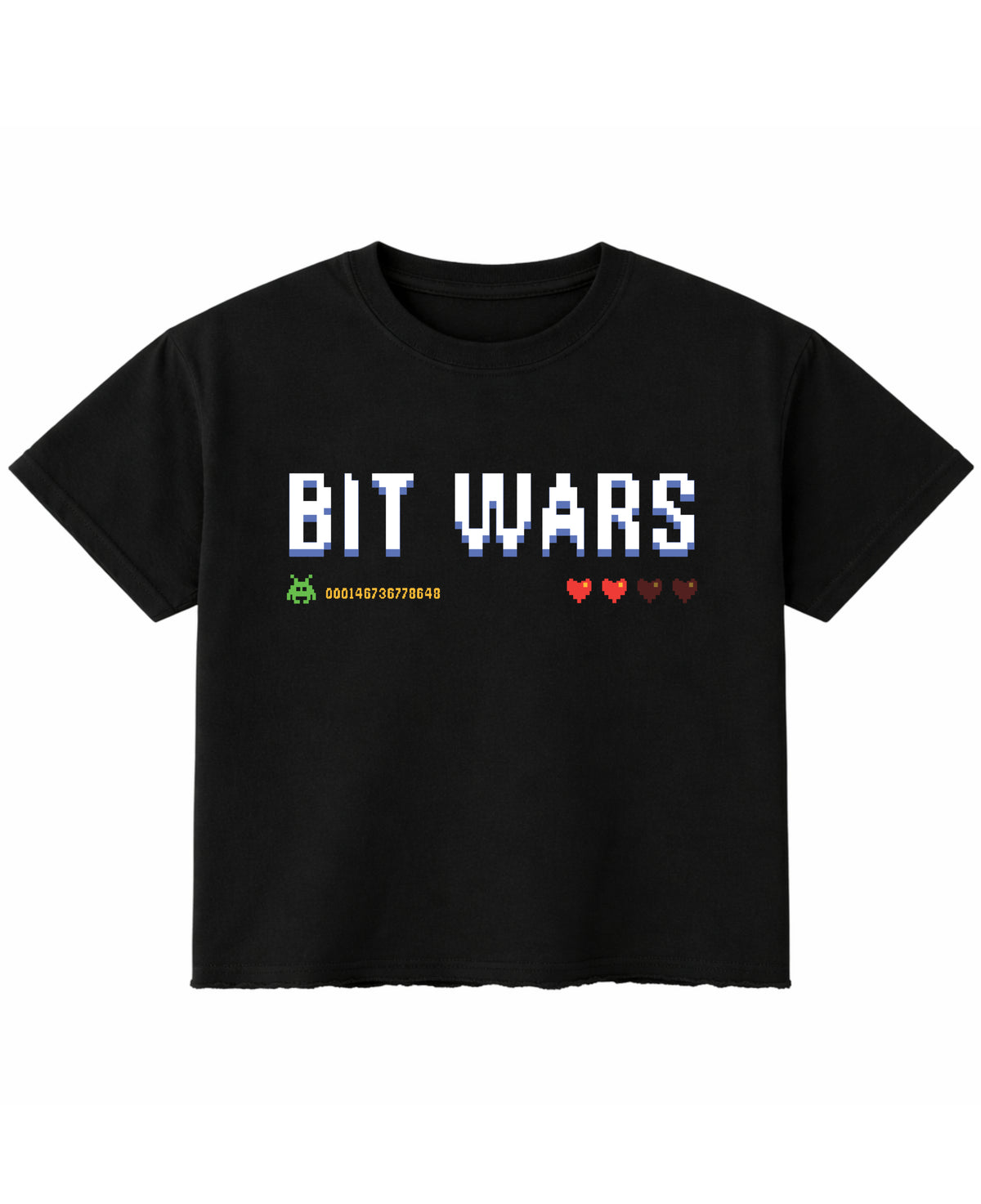 Black Boxy Fit T-shirt Front Design