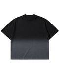 Black Ombré Wash Boxy Fit T-shirt Front Design