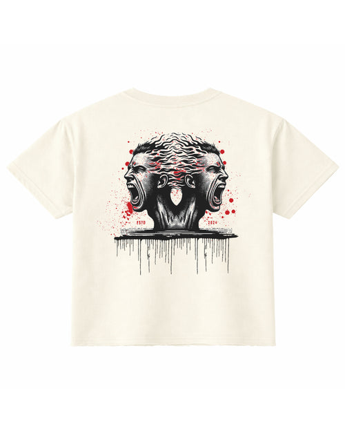 Off White Boxy Fit T-shirt Back Design