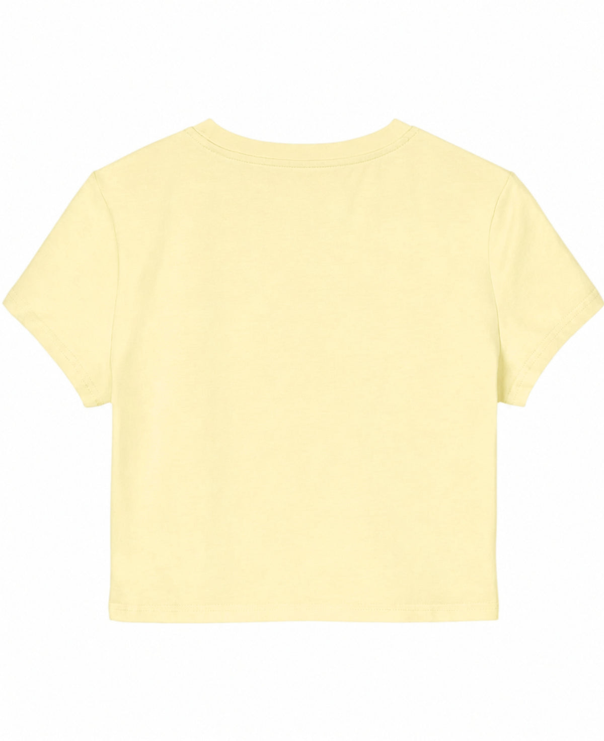 Butter Yellow Baby Tee Back Design