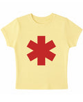 Butter Yellow Baby Tee Front Design