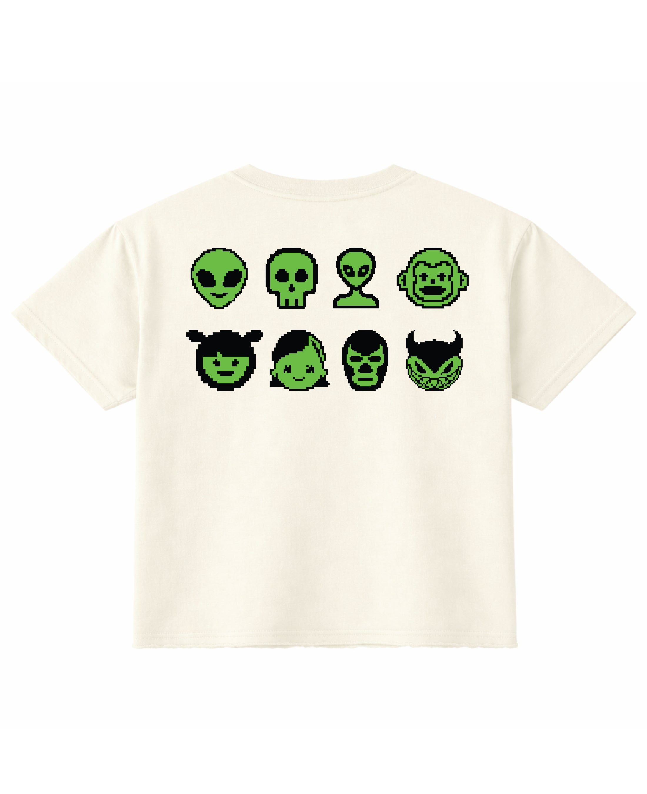 Off White Boxy Fit T-shirt Back Design