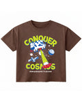 Brown Boxy Fit T-shirt Front Design