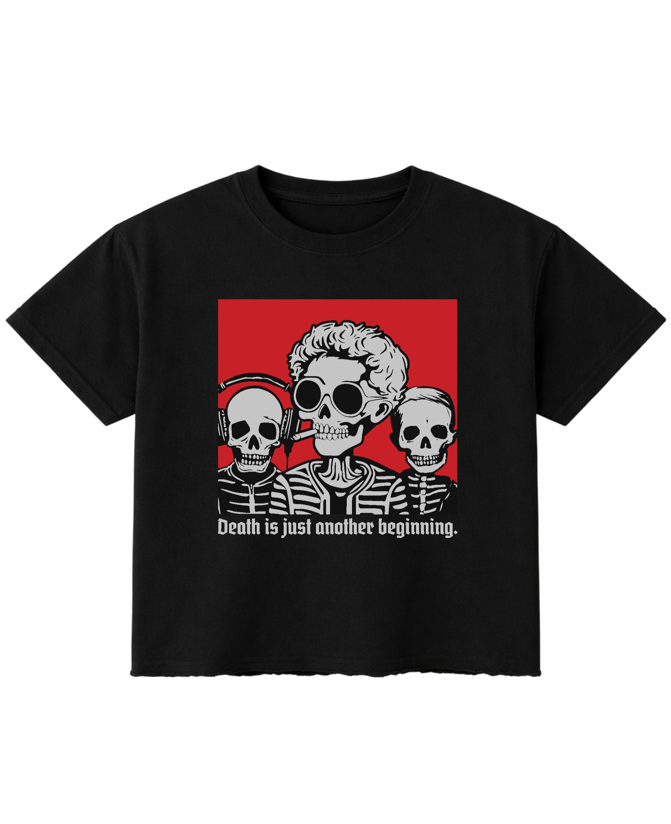 Black Boxy Fit T-shirt Front Design