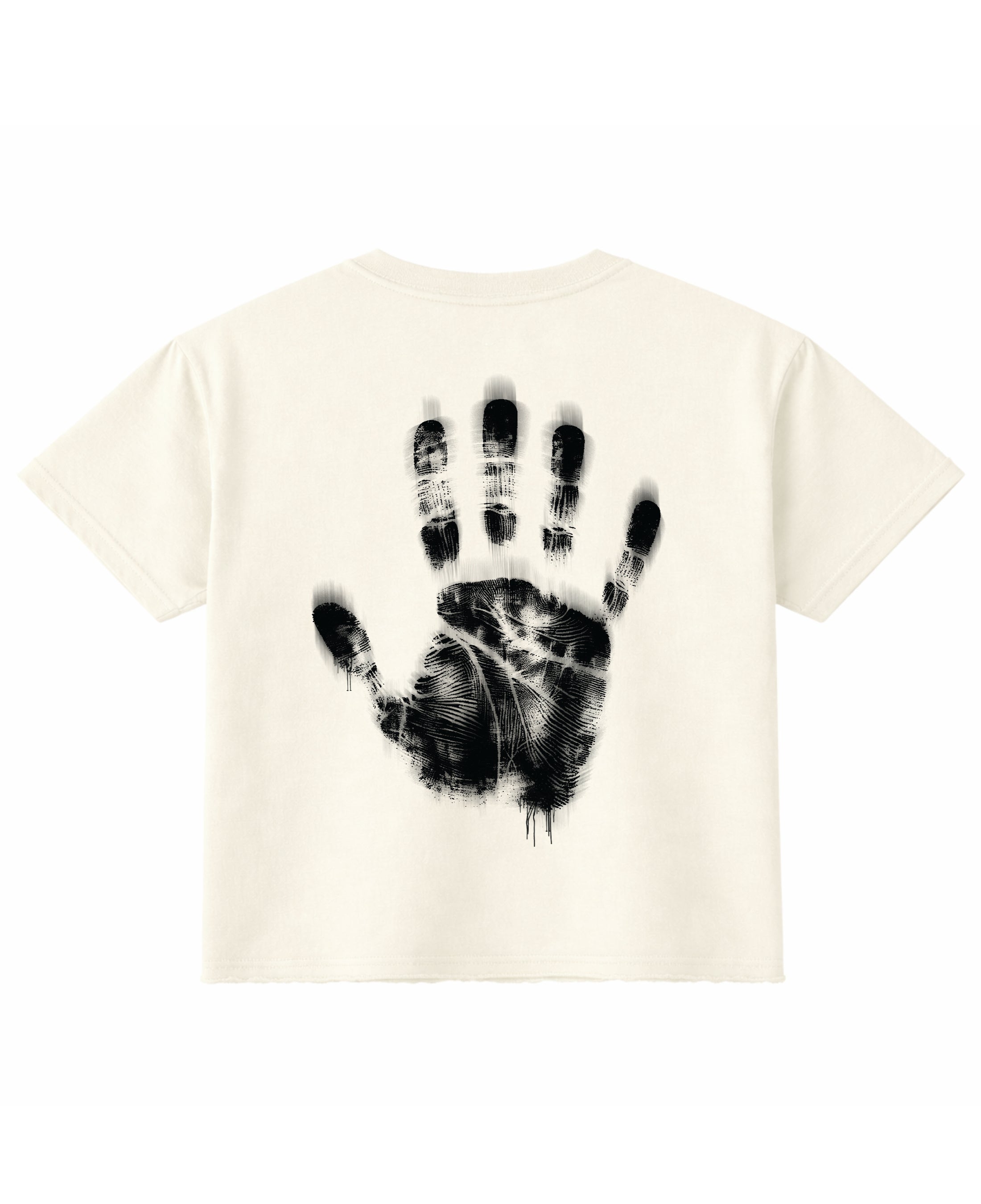 Off White Boxy Fit T-shirt Back Design