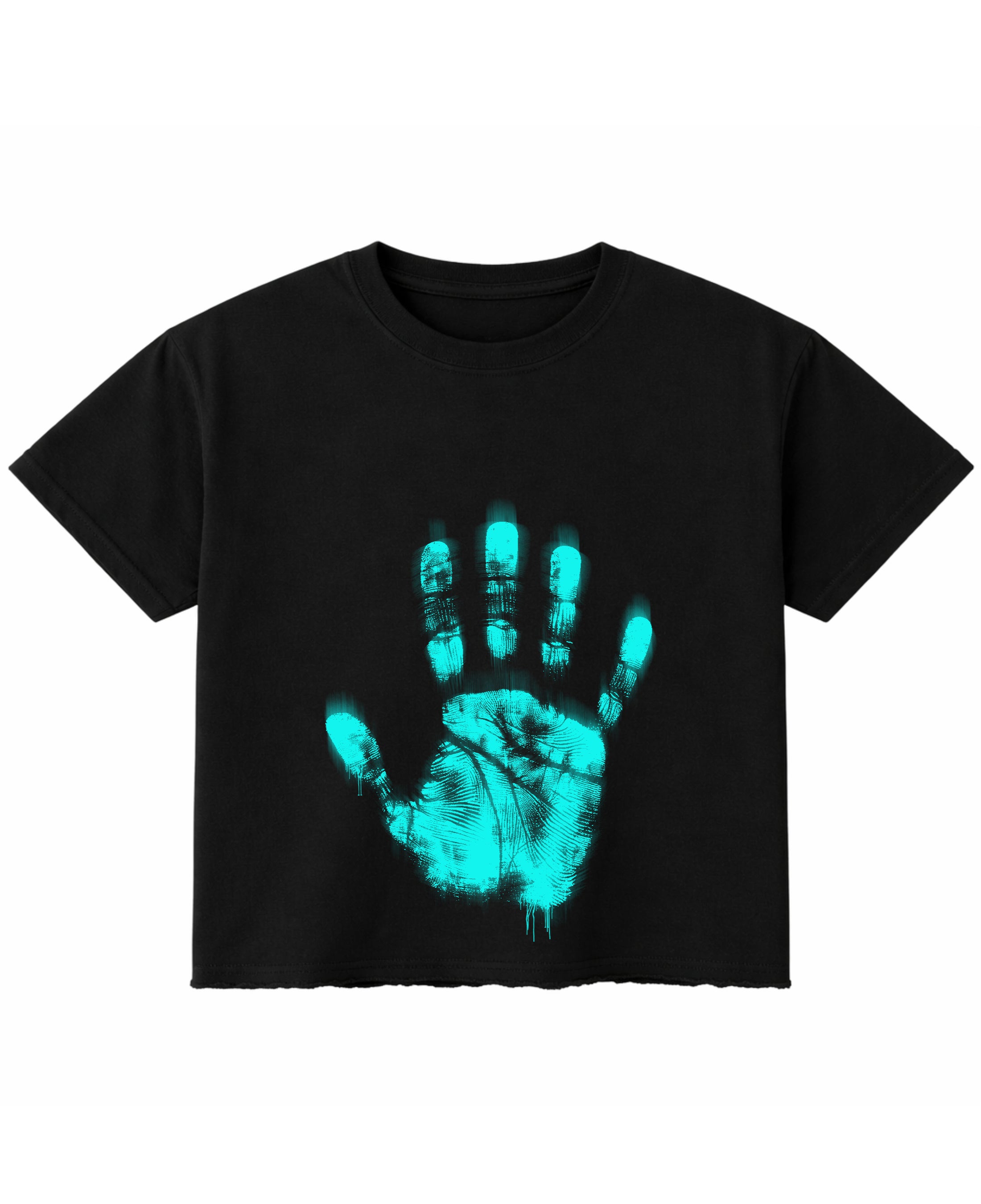 Black Boxy Fit T-shirt Front Design