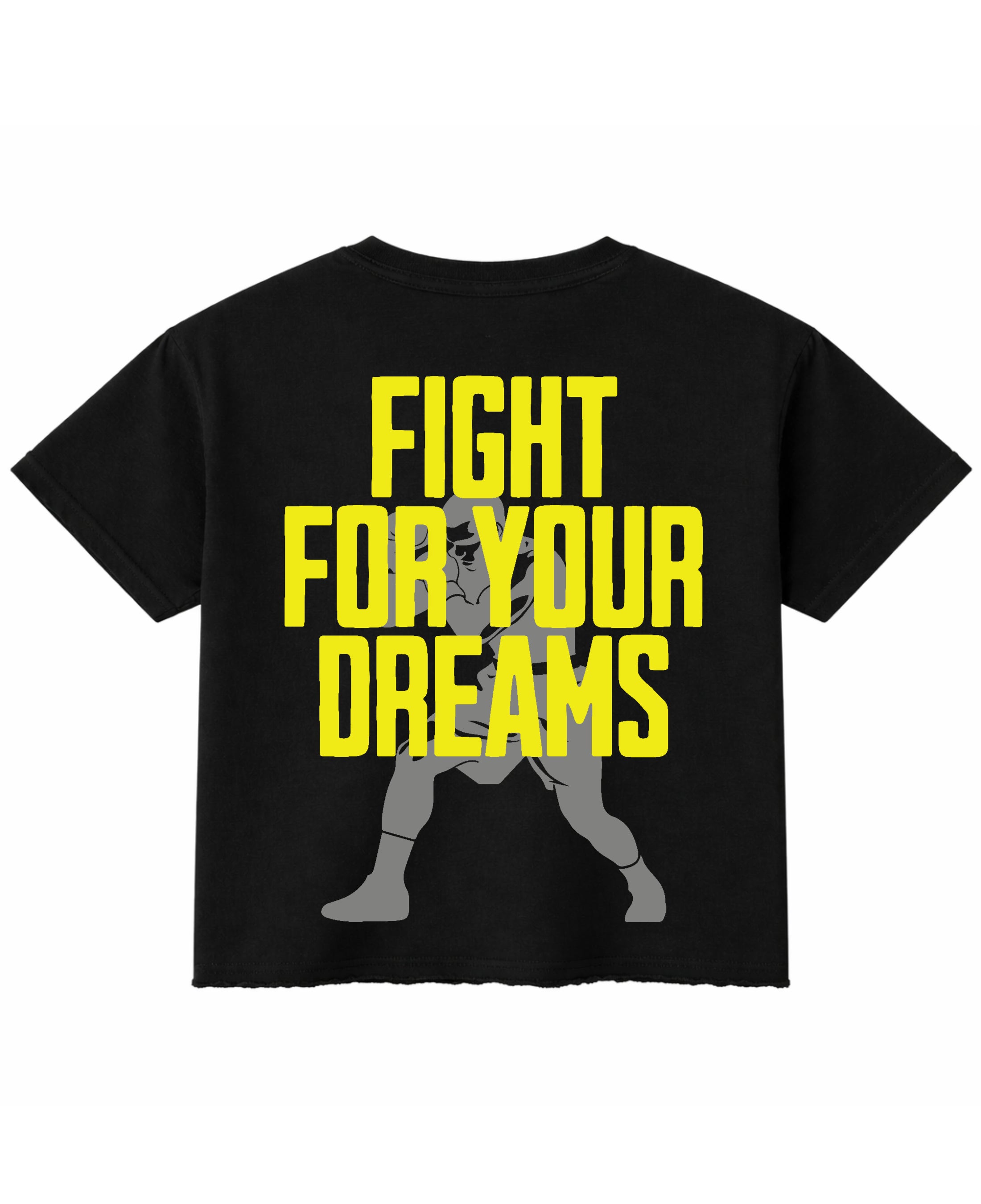 Black Boxy Fit T-shirt Back Design