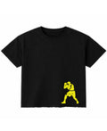 Black Boxy Fit T-shirt Front Design