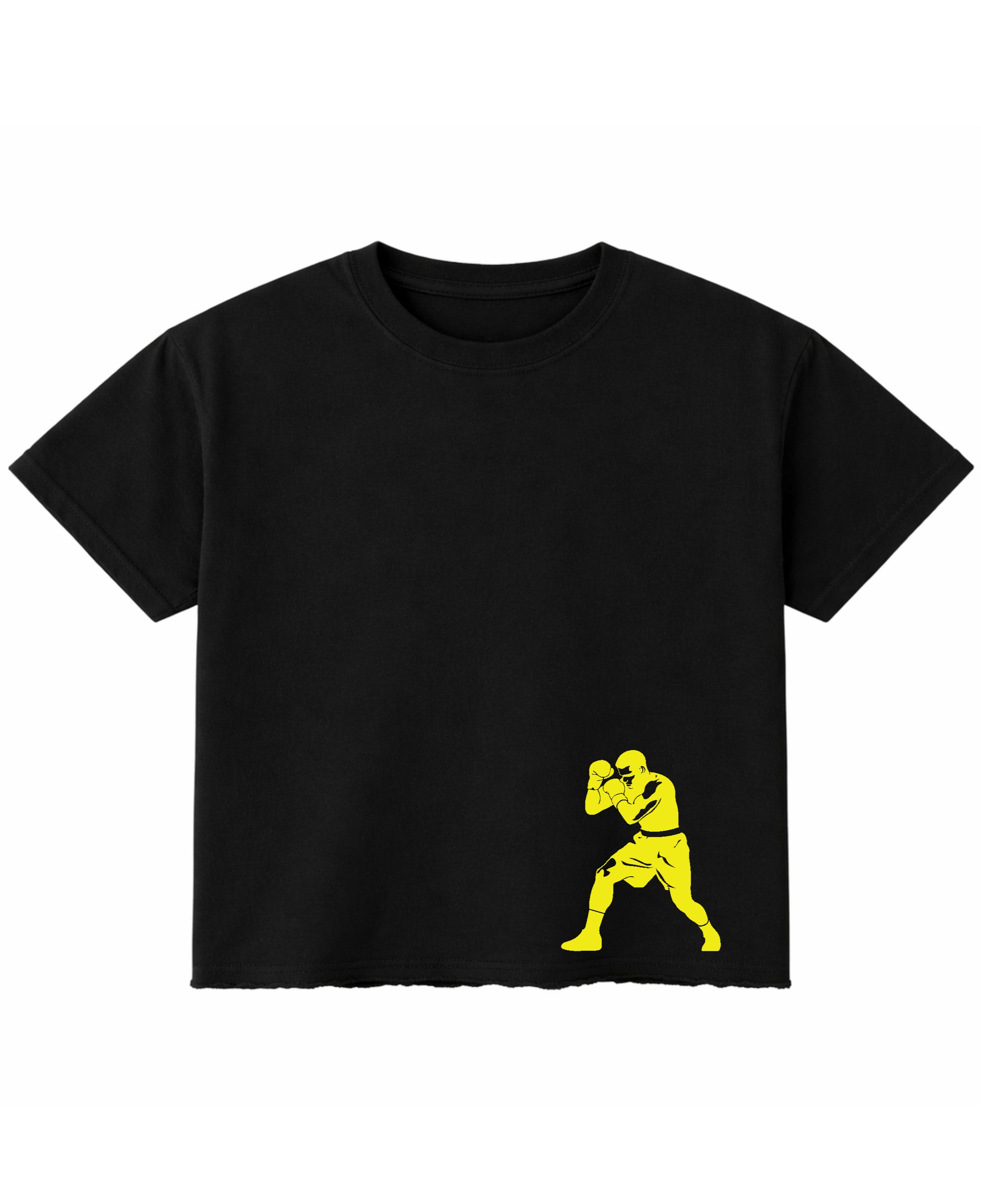 Black Boxy Fit T-shirt Front Design