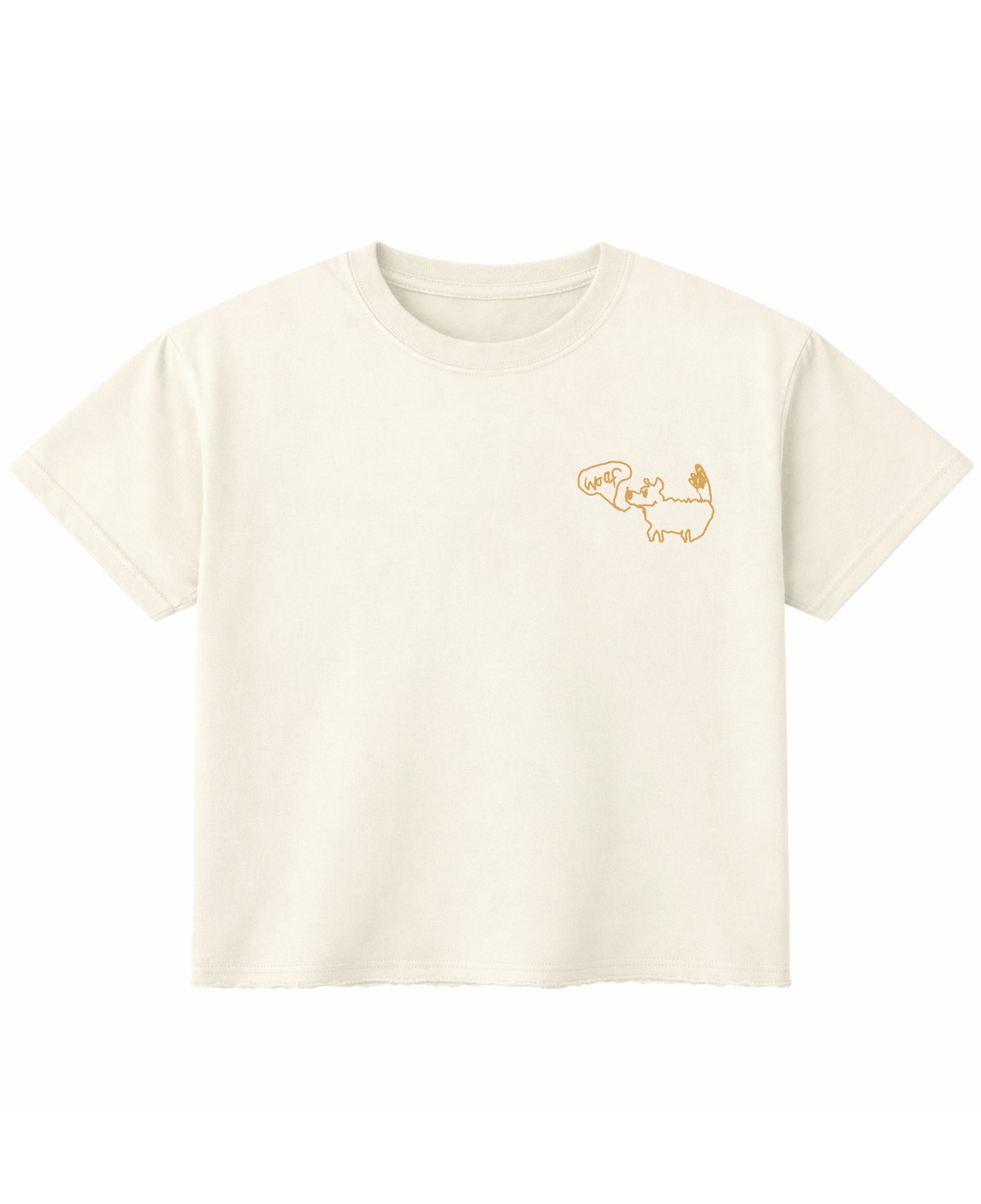 Off White Boxy Fit T-shirt Front Design