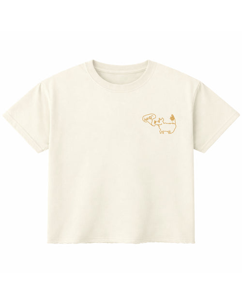 Off White Boxy Fit T-shirt Front Design