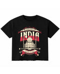 Black Boxy Fit T-shirt Front Design
