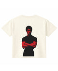 Off White Boxy Fit T-shirt Back Design