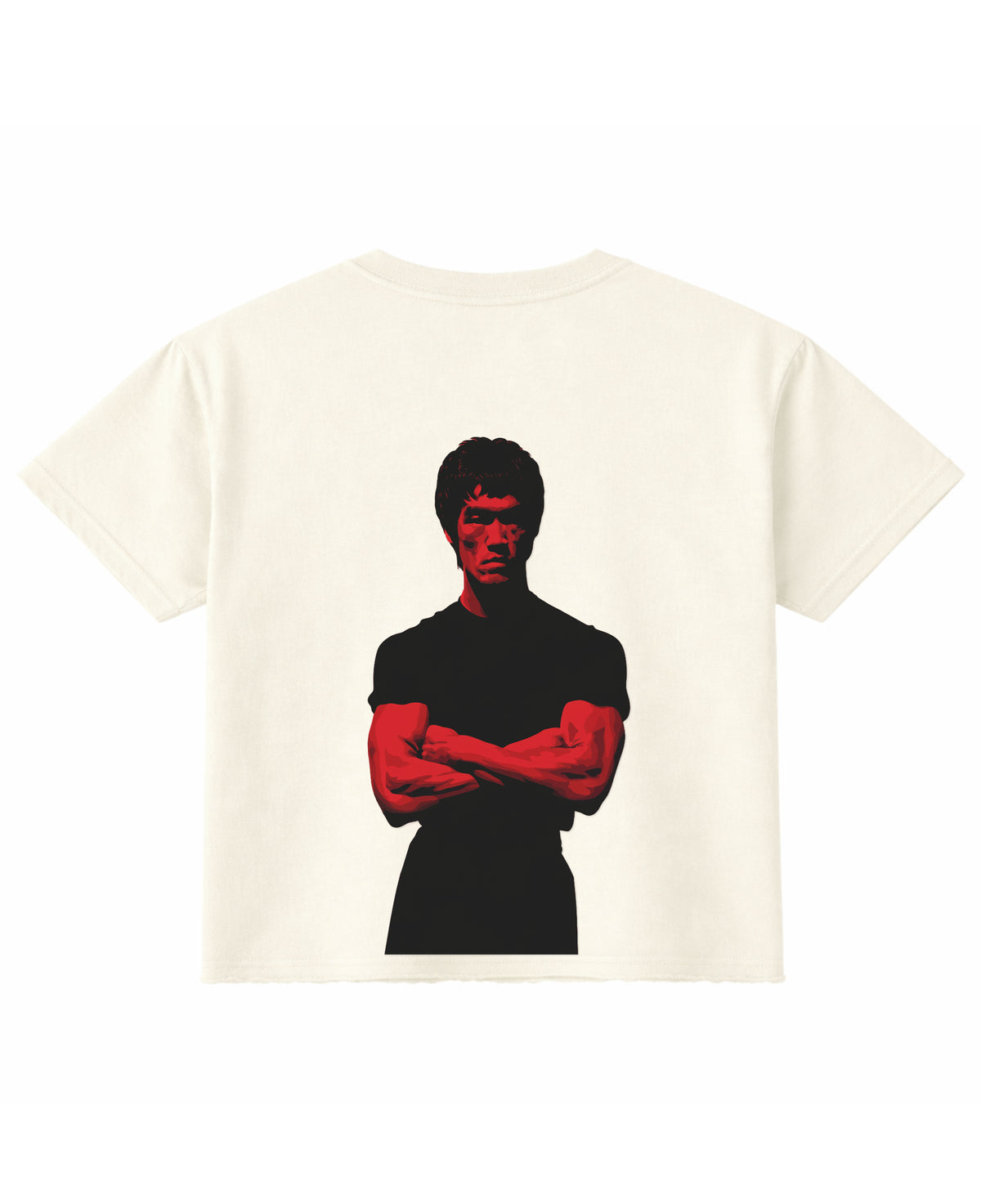 Off White Boxy Fit T-shirt Back Design