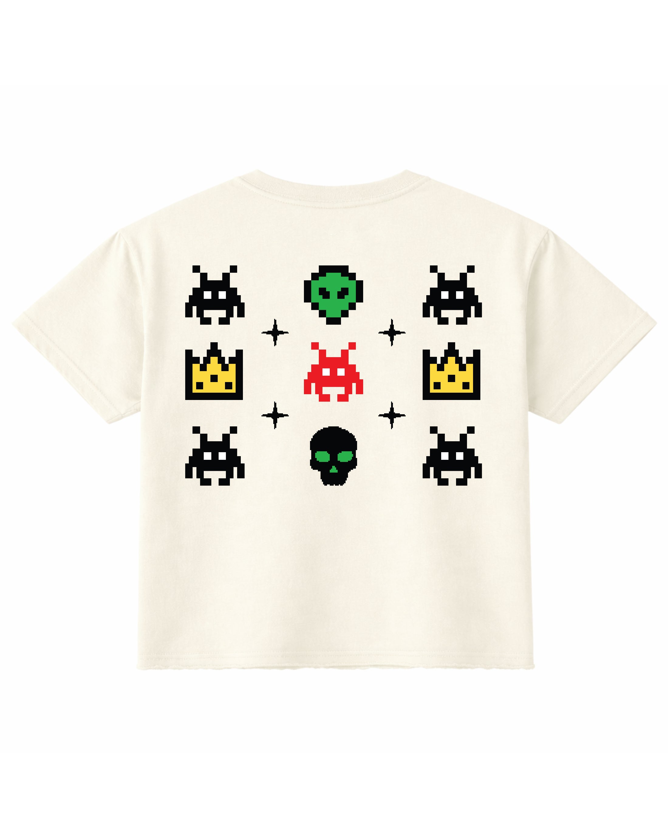 Off White Boxy Fit T-shirt Back Design