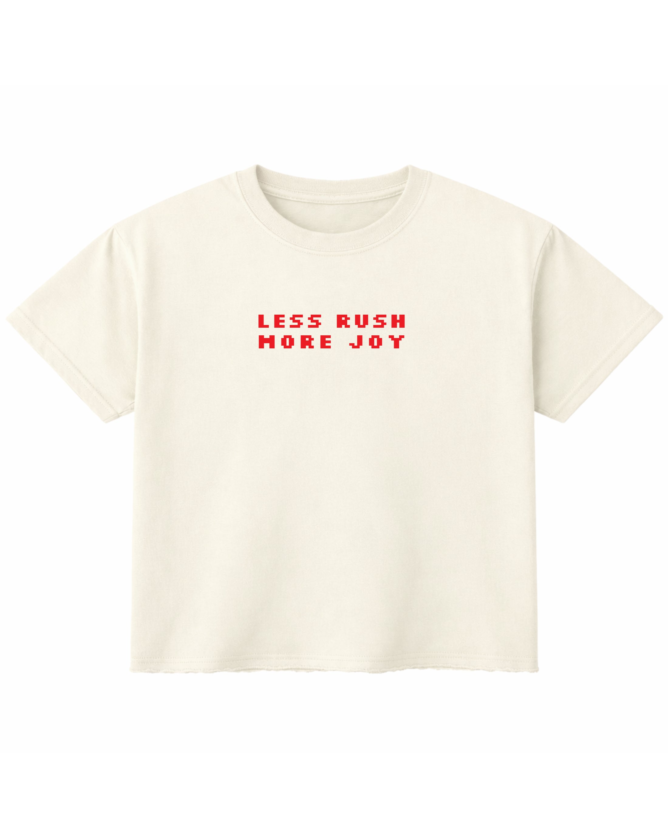 Off White Boxy Fit T-shirt Front Design