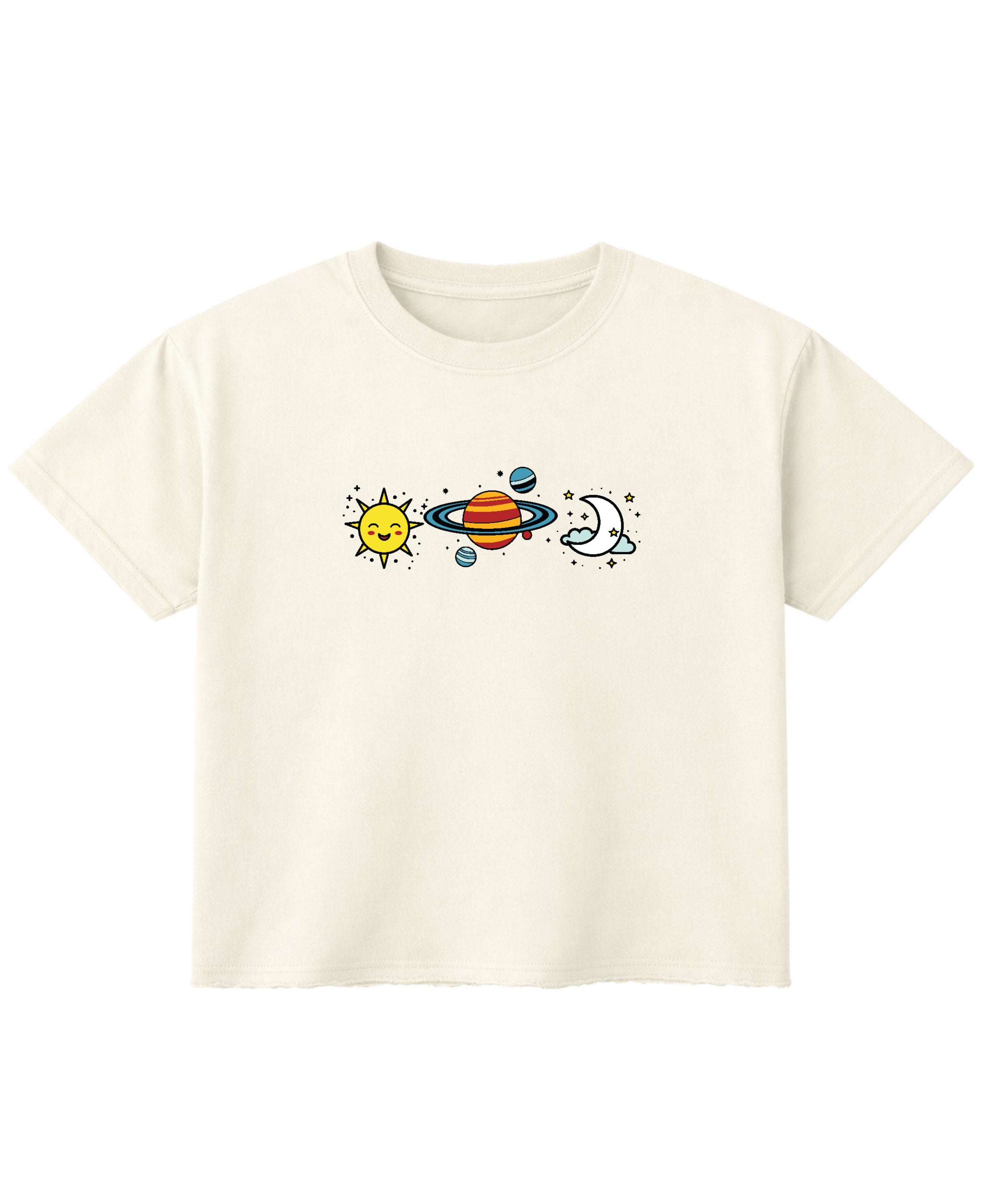Off White Boxy Fit T-shirt Front Design
