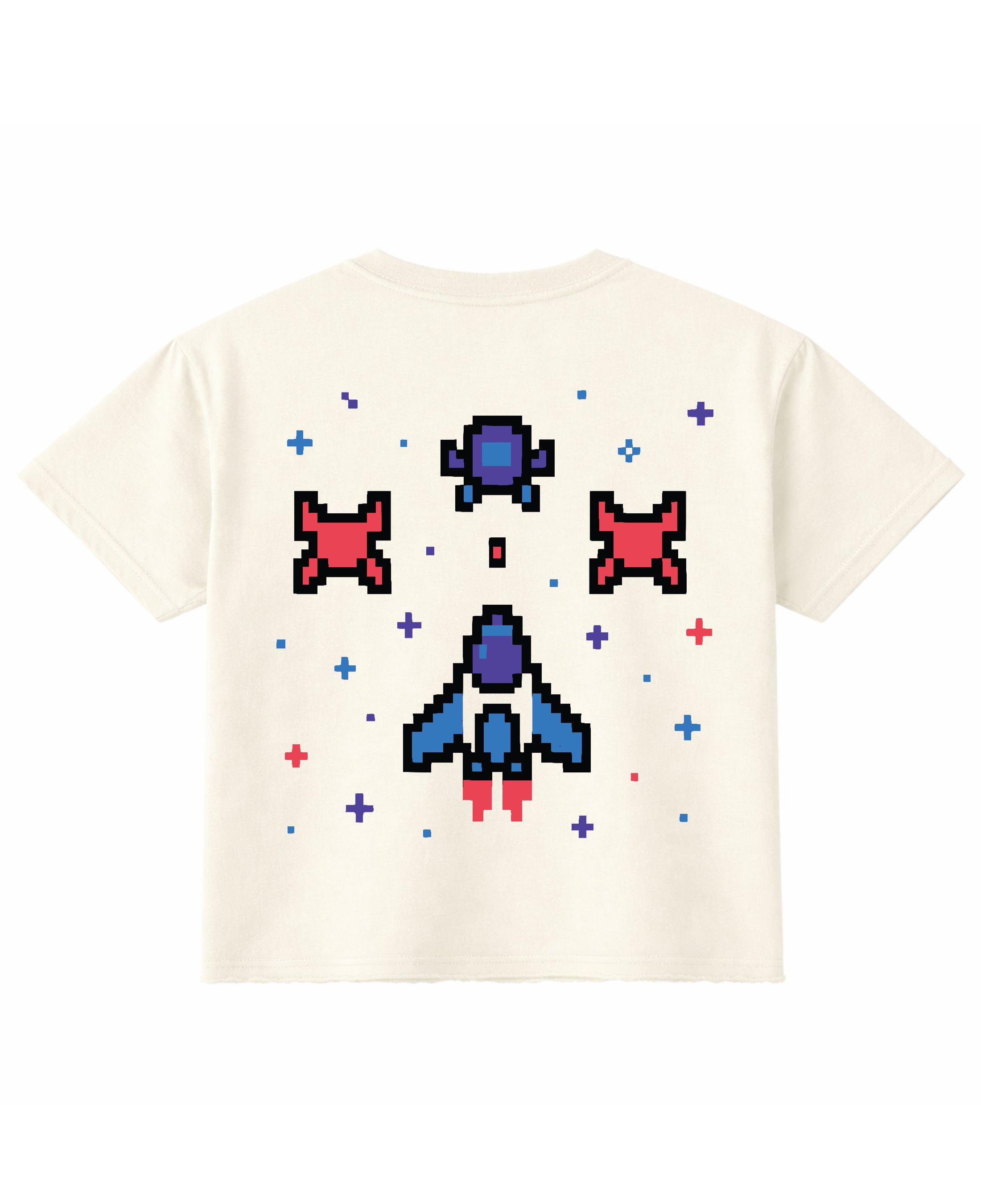Off White Boxy Fit T-shirt Back Design