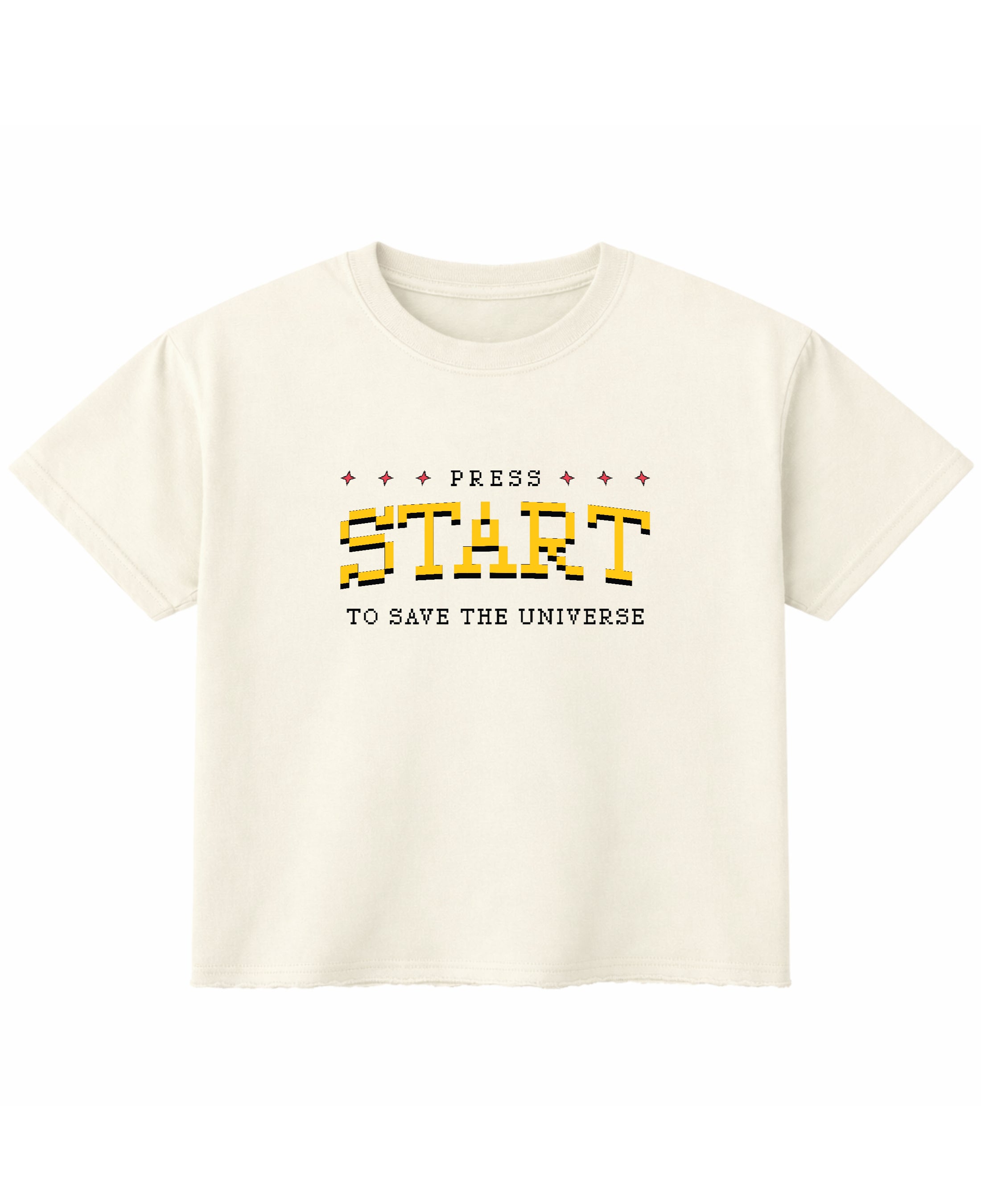 Off White Boxy Fit T-shirt Front Design