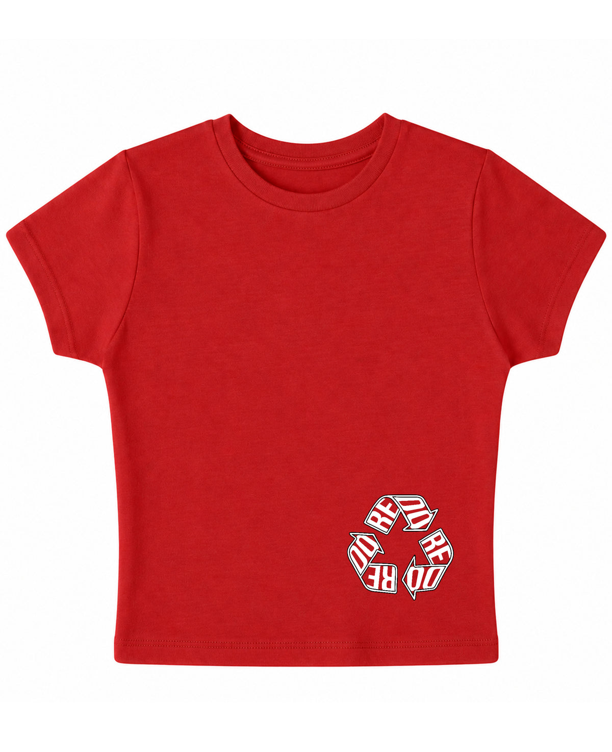 Red Baby Tee Front Design
