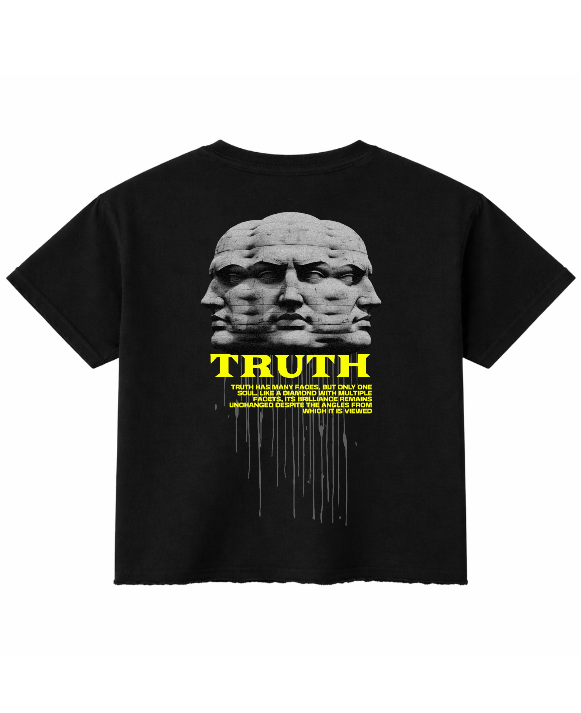 Black Boxy Fit T-shirt Back Design