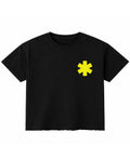 Black Boxy Fit T-shirt Front Design
