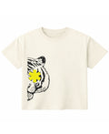 Off White Boxy Fit T-shirt Front Design